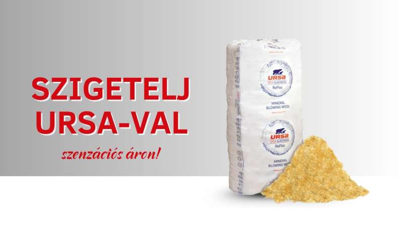 URSA szigetelés akció – meleg otthon, alacsony árak!