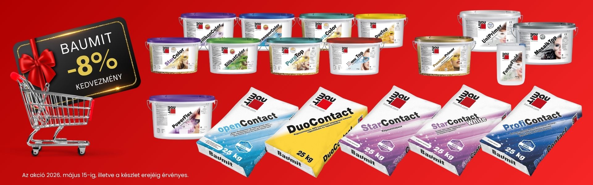Tavaszi Baumit AKCIÓ – 8% kedvezmény